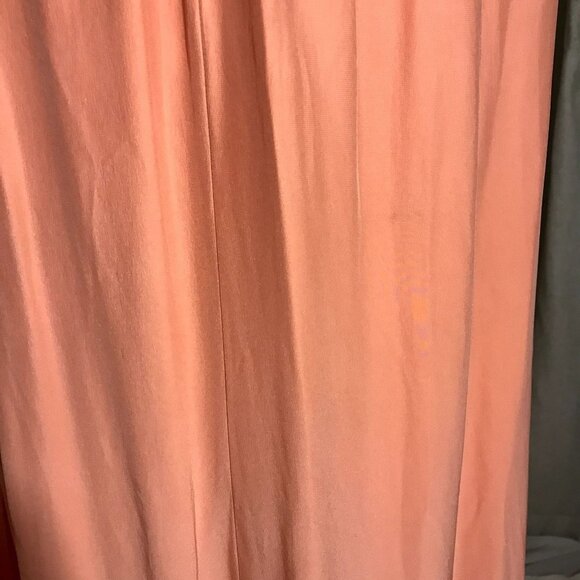 Parker 'Bayou' Strapless Silk Gown / Maxi Dress Coral Pink Small - Picture 13 of 16